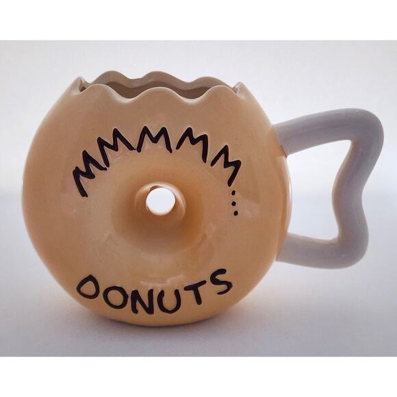 MUG-NOVELTY-Large Donut-Unique Shape-Chocolate-Sprinkles - Picture 2 of 13